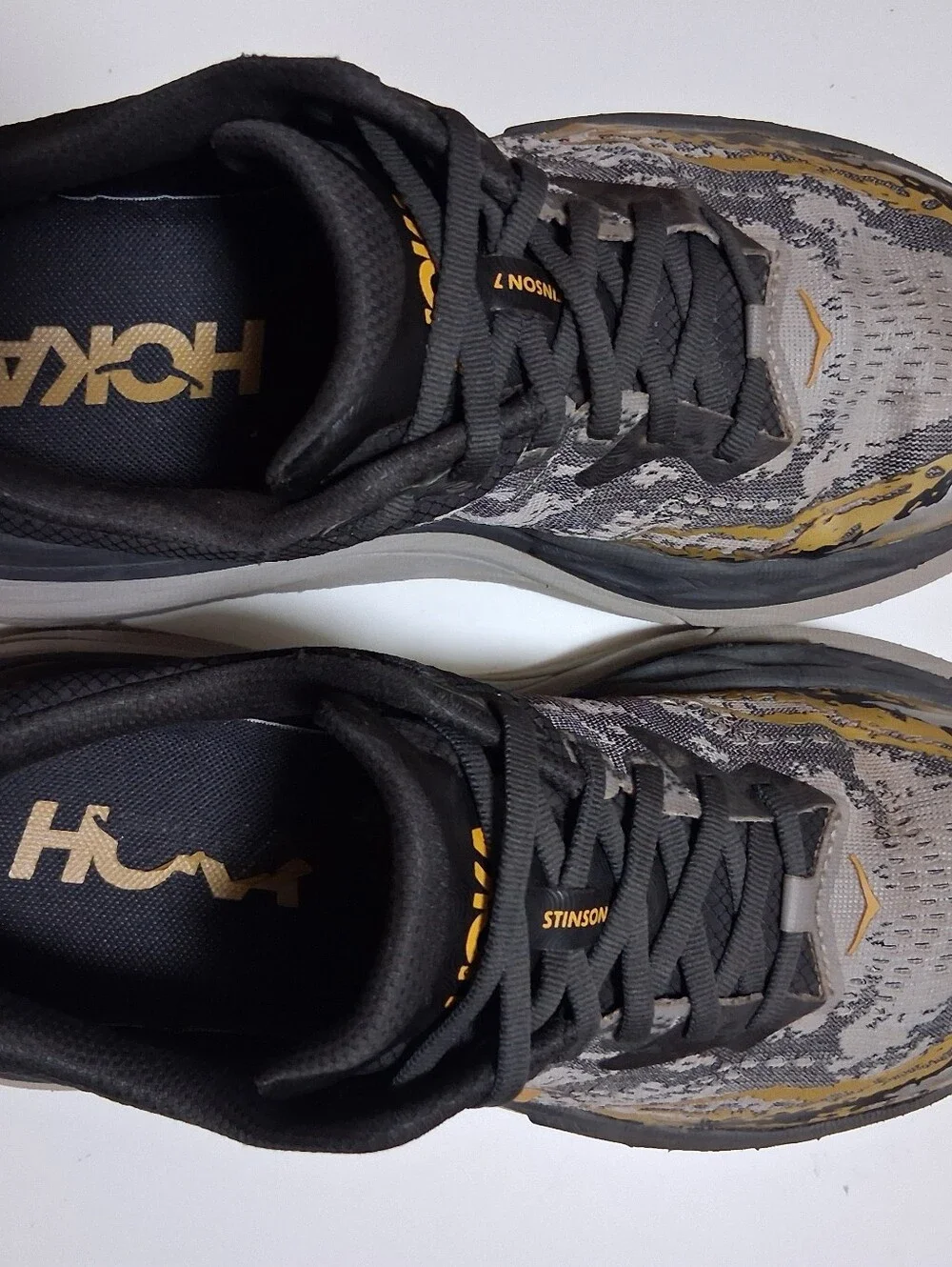 Hoka Stinson 7 Black/Cement Men's Trail Running Shoe * Size: 8D